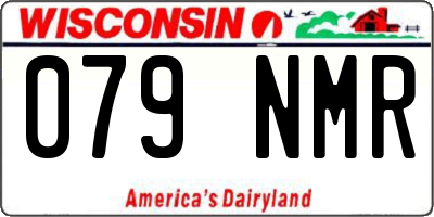 WI license plate 079NMR