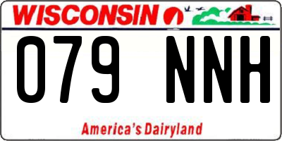 WI license plate 079NNH