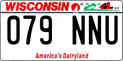 WI license plate 079NNU