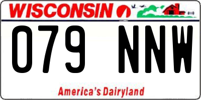 WI license plate 079NNW