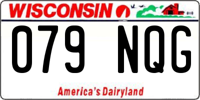 WI license plate 079NQG