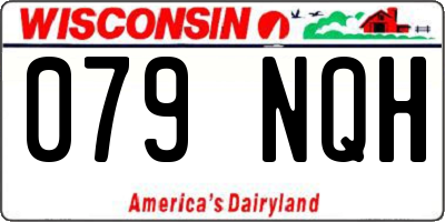 WI license plate 079NQH