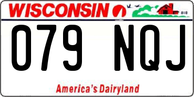 WI license plate 079NQJ
