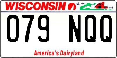 WI license plate 079NQQ