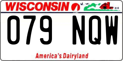 WI license plate 079NQW