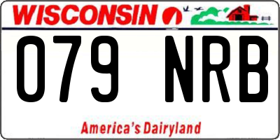 WI license plate 079NRB