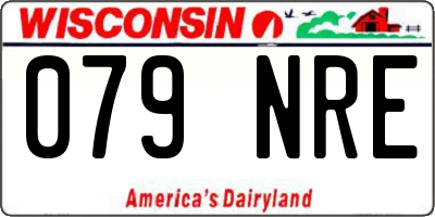WI license plate 079NRE