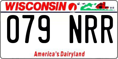 WI license plate 079NRR