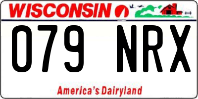 WI license plate 079NRX