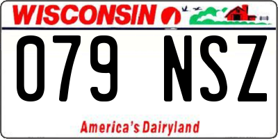 WI license plate 079NSZ