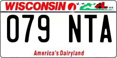 WI license plate 079NTA