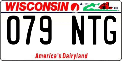 WI license plate 079NTG