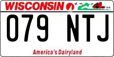 WI license plate 079NTJ