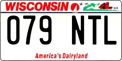 WI license plate 079NTL