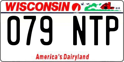 WI license plate 079NTP