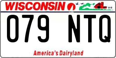 WI license plate 079NTQ