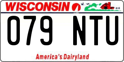 WI license plate 079NTU