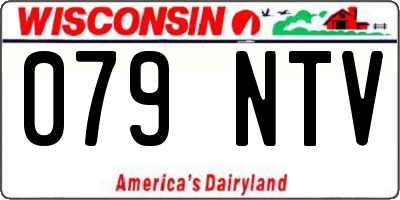 WI license plate 079NTV