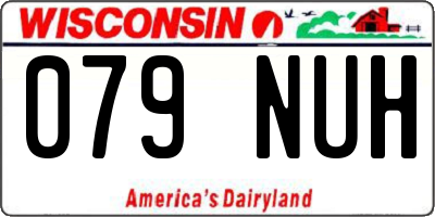WI license plate 079NUH