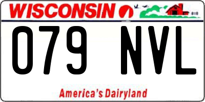 WI license plate 079NVL