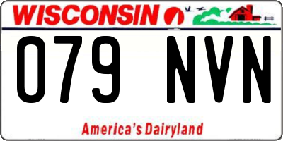 WI license plate 079NVN