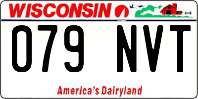 WI license plate 079NVT
