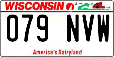 WI license plate 079NVW
