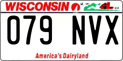 WI license plate 079NVX