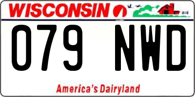 WI license plate 079NWD