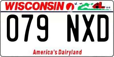 WI license plate 079NXD