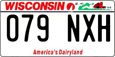 WI license plate 079NXH