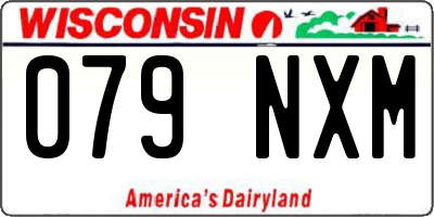 WI license plate 079NXM