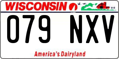 WI license plate 079NXV
