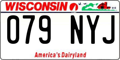 WI license plate 079NYJ