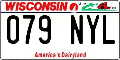 WI license plate 079NYL