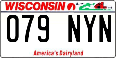 WI license plate 079NYN
