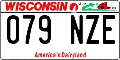 WI license plate 079NZE