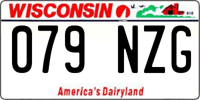 WI license plate 079NZG