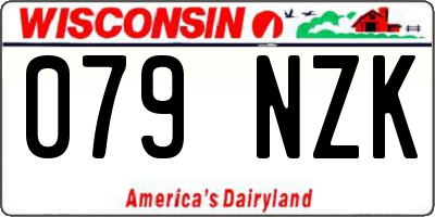 WI license plate 079NZK