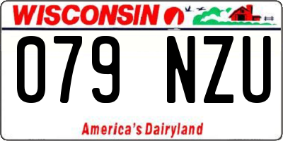 WI license plate 079NZU