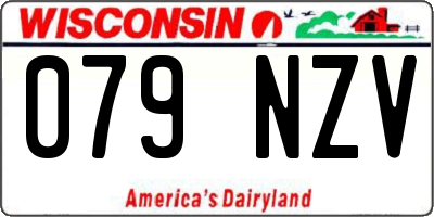 WI license plate 079NZV