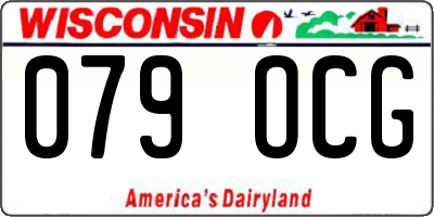 WI license plate 079OCG