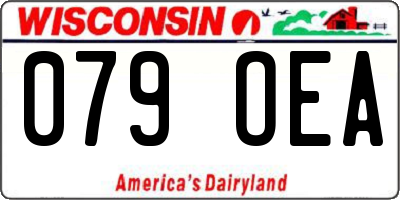 WI license plate 079OEA