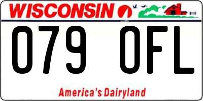 WI license plate 079OFL