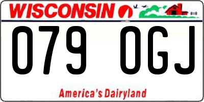 WI license plate 079OGJ