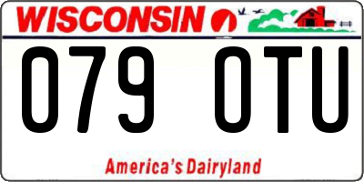 WI license plate 079OTU