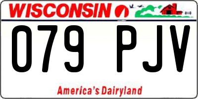 WI license plate 079PJV