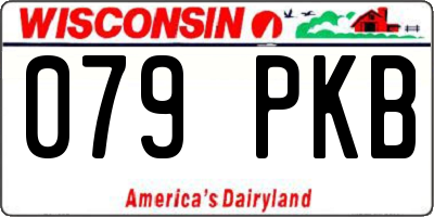 WI license plate 079PKB