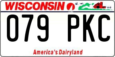 WI license plate 079PKC