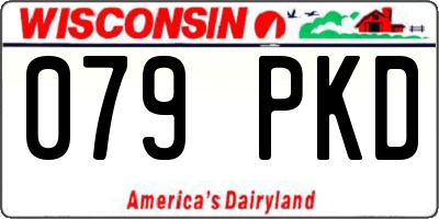 WI license plate 079PKD